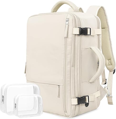 Mochila para laptop de viaje, mochila de cabina para hombres y mujeres, aprobada para vuelos, mochila universitaria, mochila escolar, bolsa para