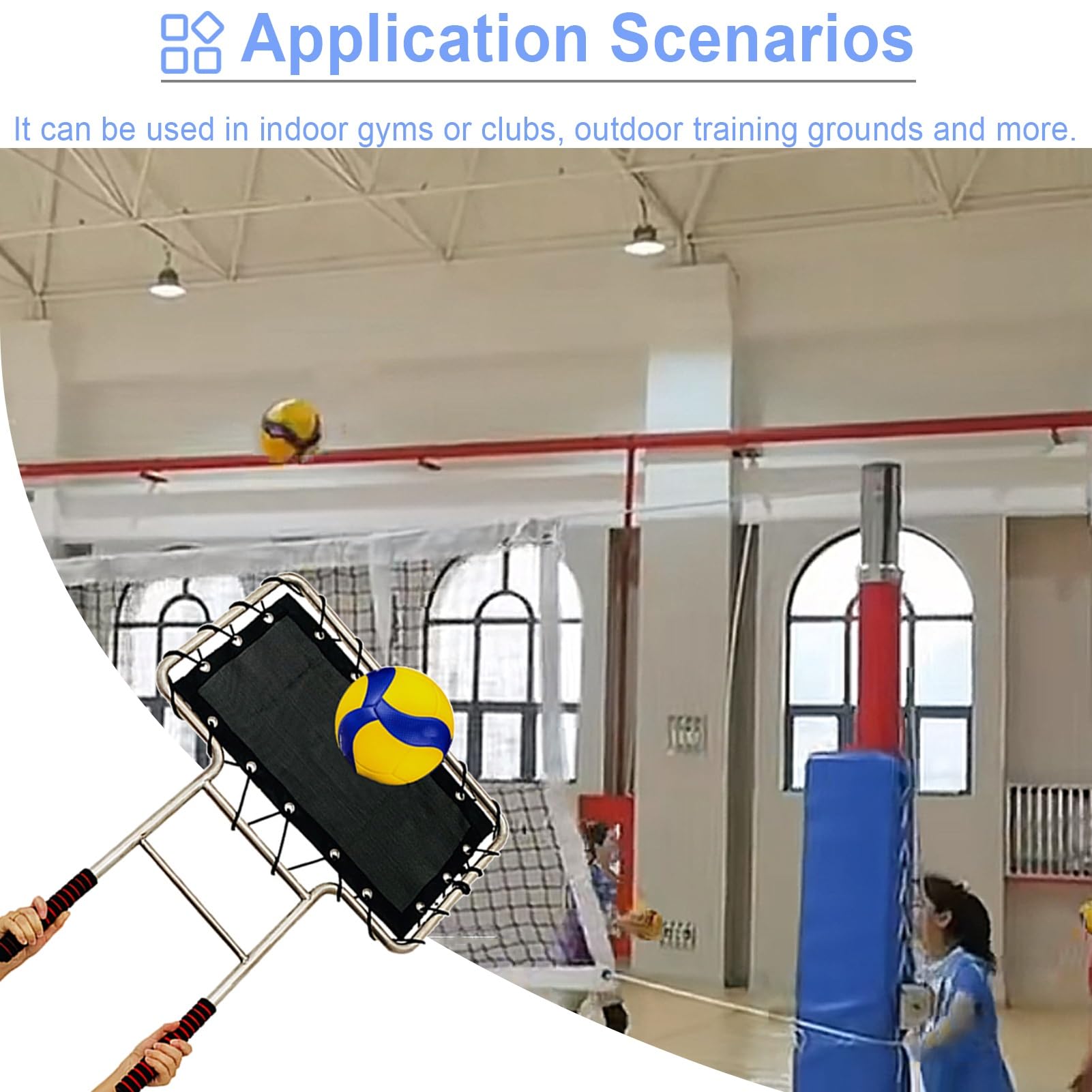 Équipement d'entraînement de blocage de volley-ball, aide à l'entraînement pour améliorer le placement des coups, équipement de forage durable