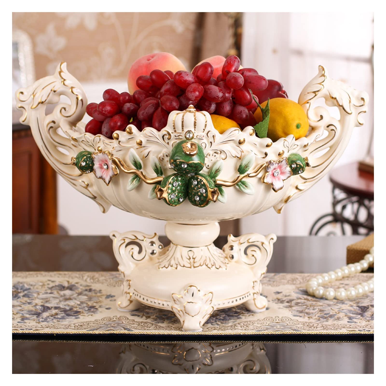 Plateau De Fruits En Forme De Paon Doré - Corbeille Décorative Pour Maison, Anniversaire, Mariage - 16,5x16,5 Cm En Alliage Zinc
