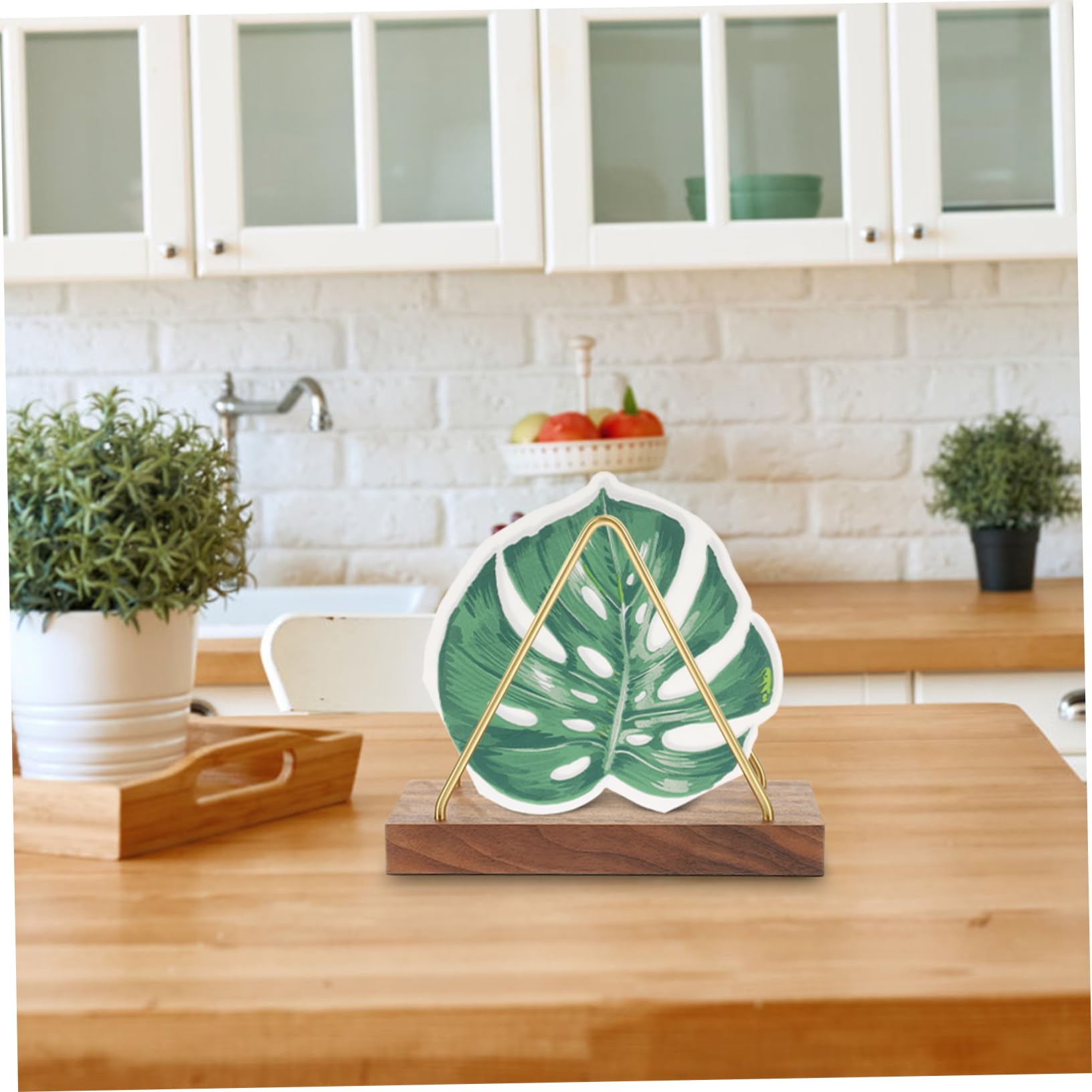 Ipetboom 4 Stück Palmblatt Servietten Papier Pack Servietten für Hochzeiten Partys und Events und Langlebig Staubfreies Design für Festliche Anlässe und Täglichen Gebrauch