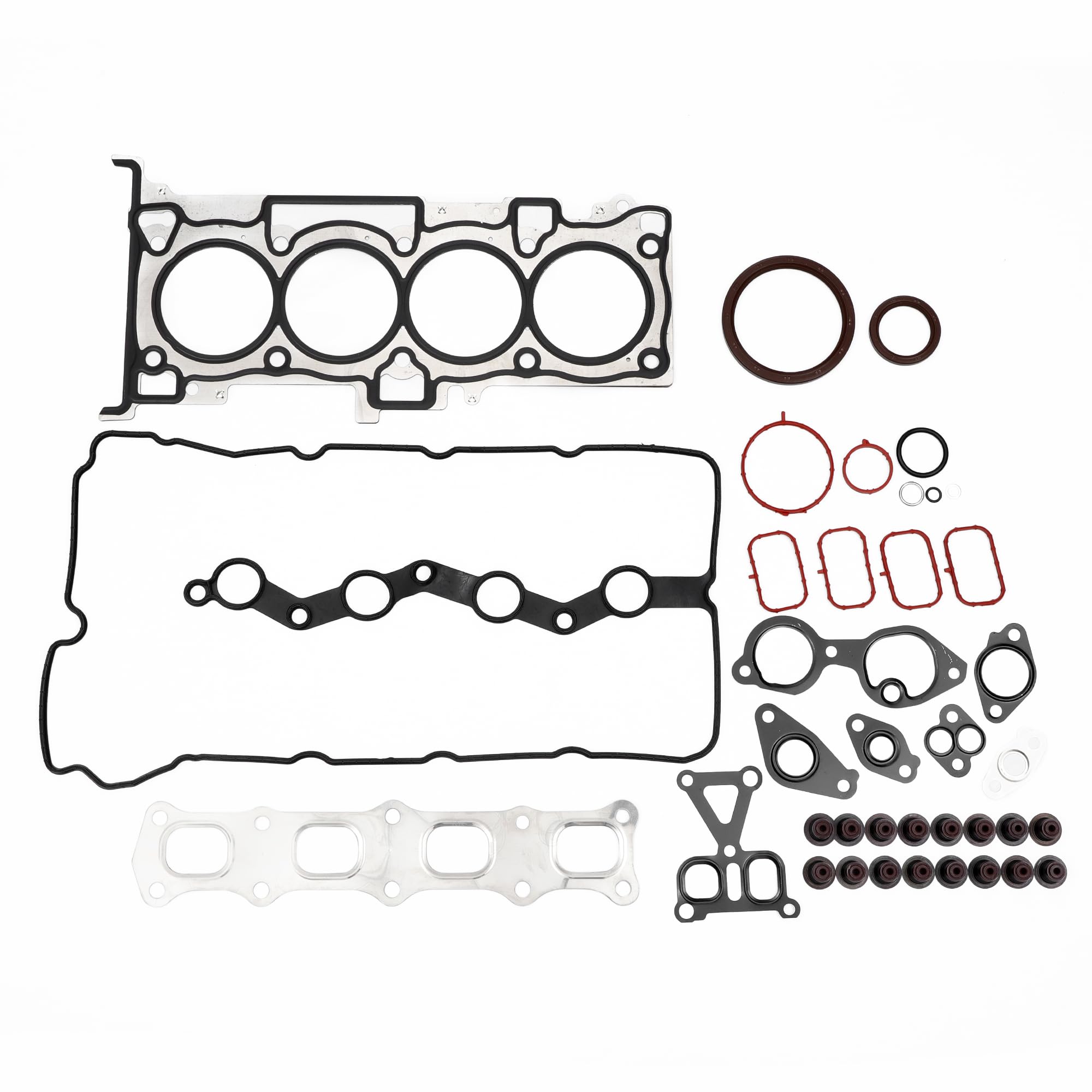 Juego De Juntas De Culata Para Mitsubishi 4B11(Cw4W) 1 Set | No.1000B334, Material Goma Metal, Color Negro, Resistencia A Altas Temperaturas, Precisamente Ajustado, Instalación Fácil