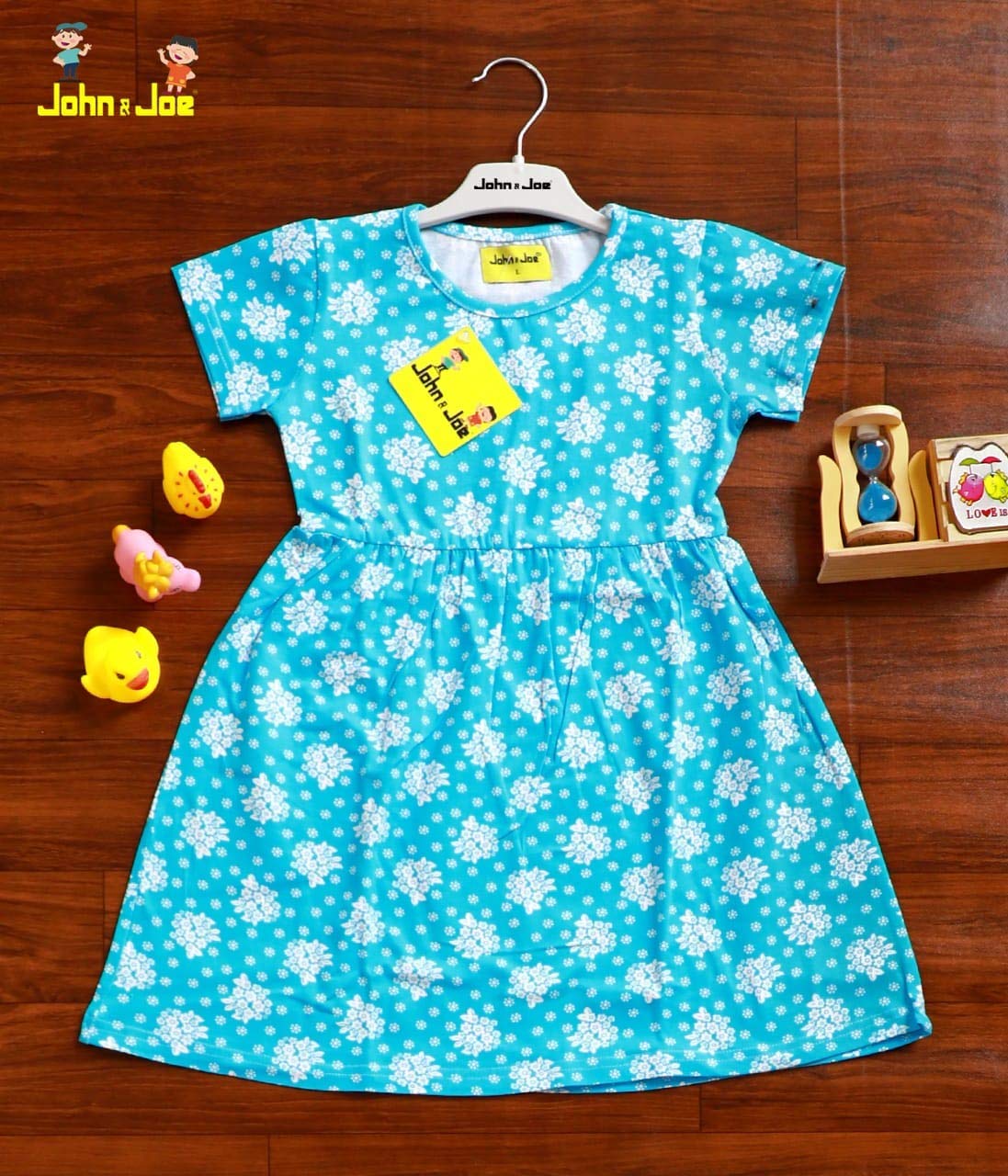 blue baby frock