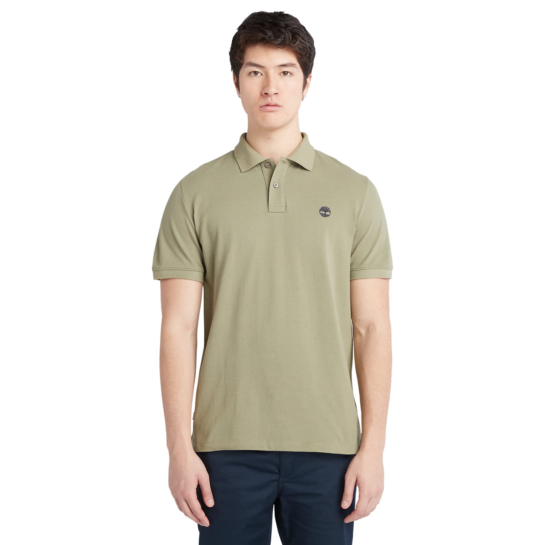 Timberland Men's Cassel Earth Millers River Pique Polo T-Shirt - Short Sleeved (Cassel Earth) Xxl