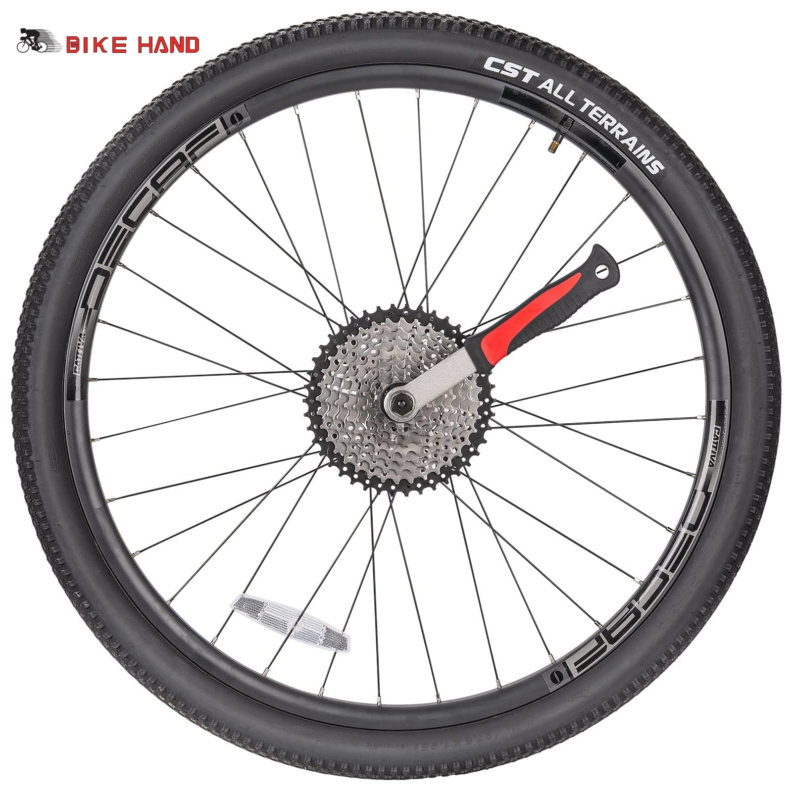 BIKE HAND Set di frusta a catena e estrattore - Strumento per catena e anello di sicurezza per installazione e rimozione di cassette Shimano HG/pignoni liberi MTB, bici da corsa 7 8 9 10 11 velocità