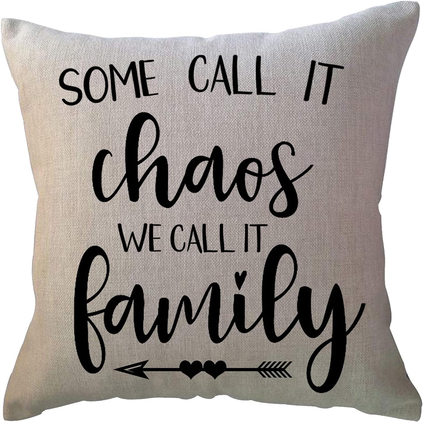 ULOVE LOVE YOURSELF Set of 2 Home Quotes Throw Pillow Farmhouse Decorative Cushion Cover 18 x 18 Inch Rustic Family Words Country Decor Pillowcases for Sofa/Couch/Porch - Image 2