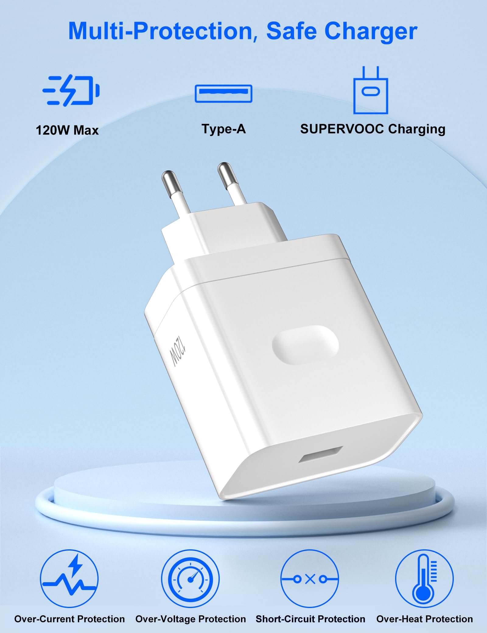 Chargeur Supervooc 120W Pour Realme GT 7 Pro/GT 7T / GT 7 /GT