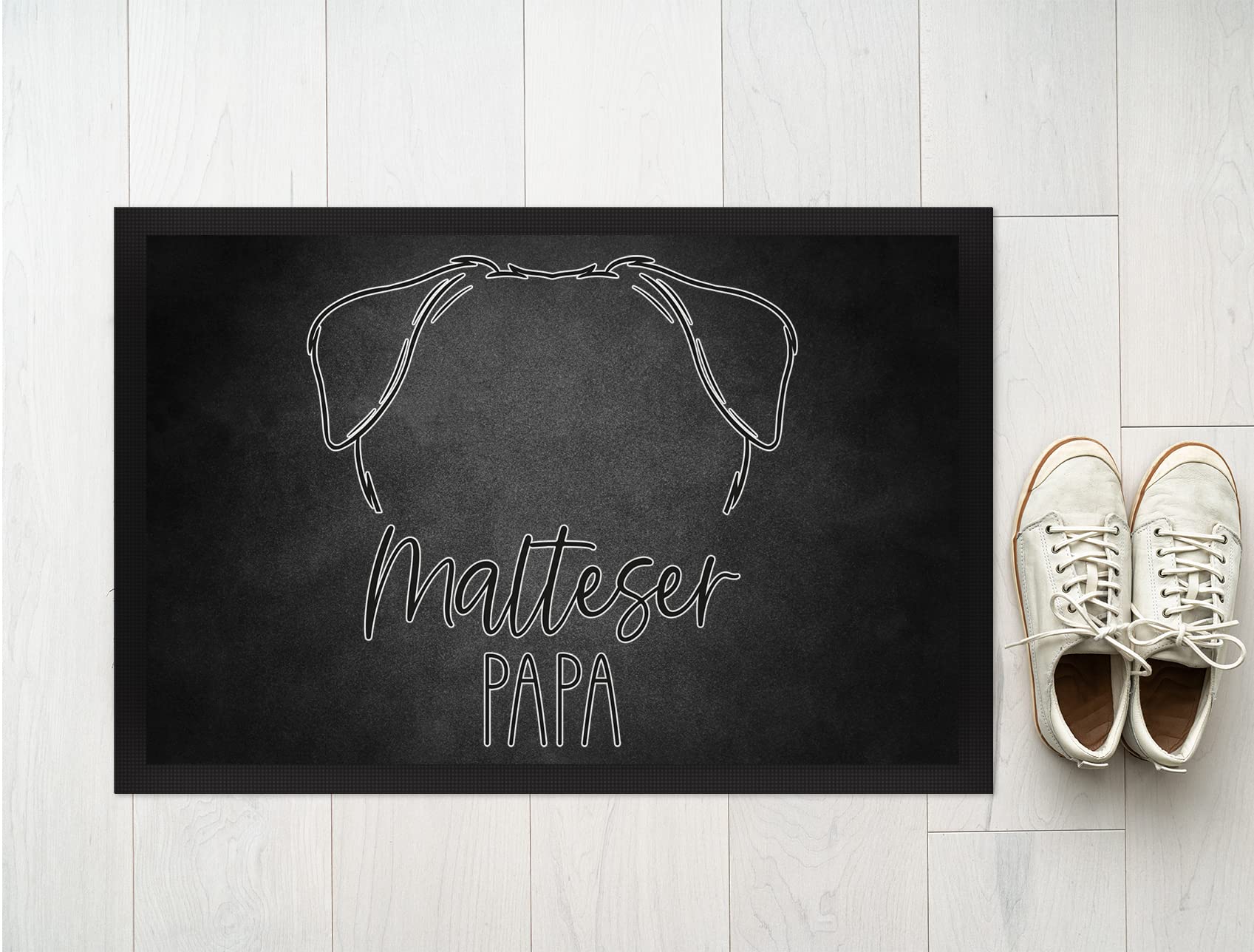 JUNIWORDS Fußmatte, Malteser Papa, 120 x 80 cm, mit Gummirand (1008950)