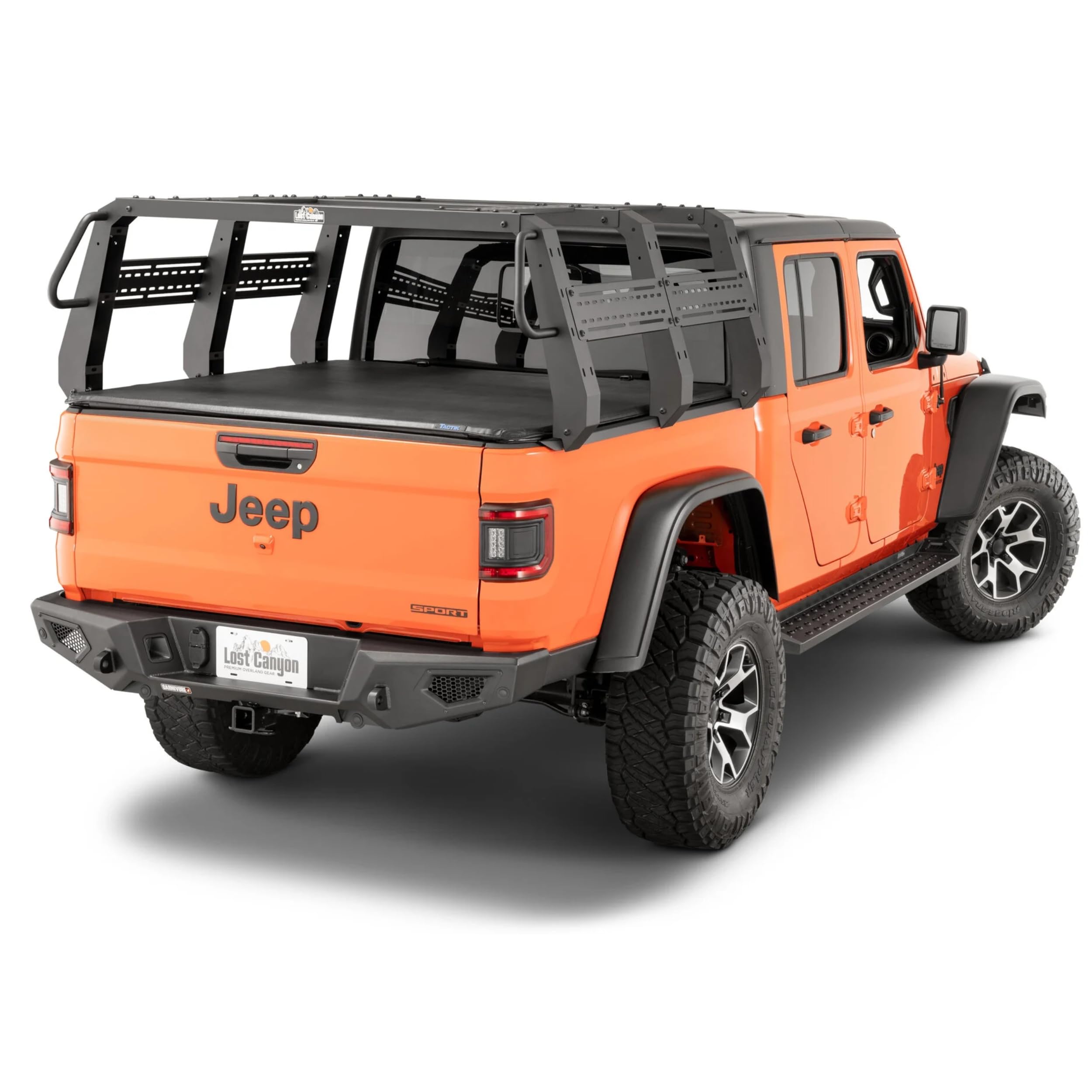 Lost Canyon Truck Bed Rack - Jeep Gladiator Rack for JT 2020-2026 - Heavy Duty Steel - Supports Rooftop Tents & Cargo - Integrated Side Panels (Full
