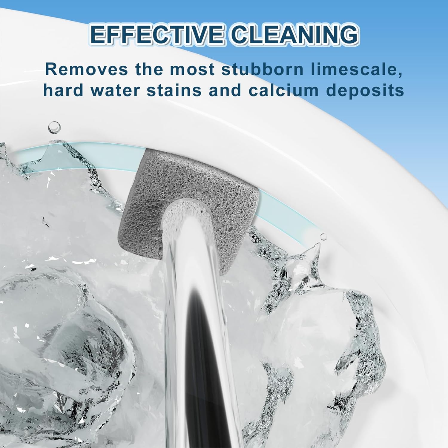 Pumice Stone Toilet Bowl Cleaner with Long Handle