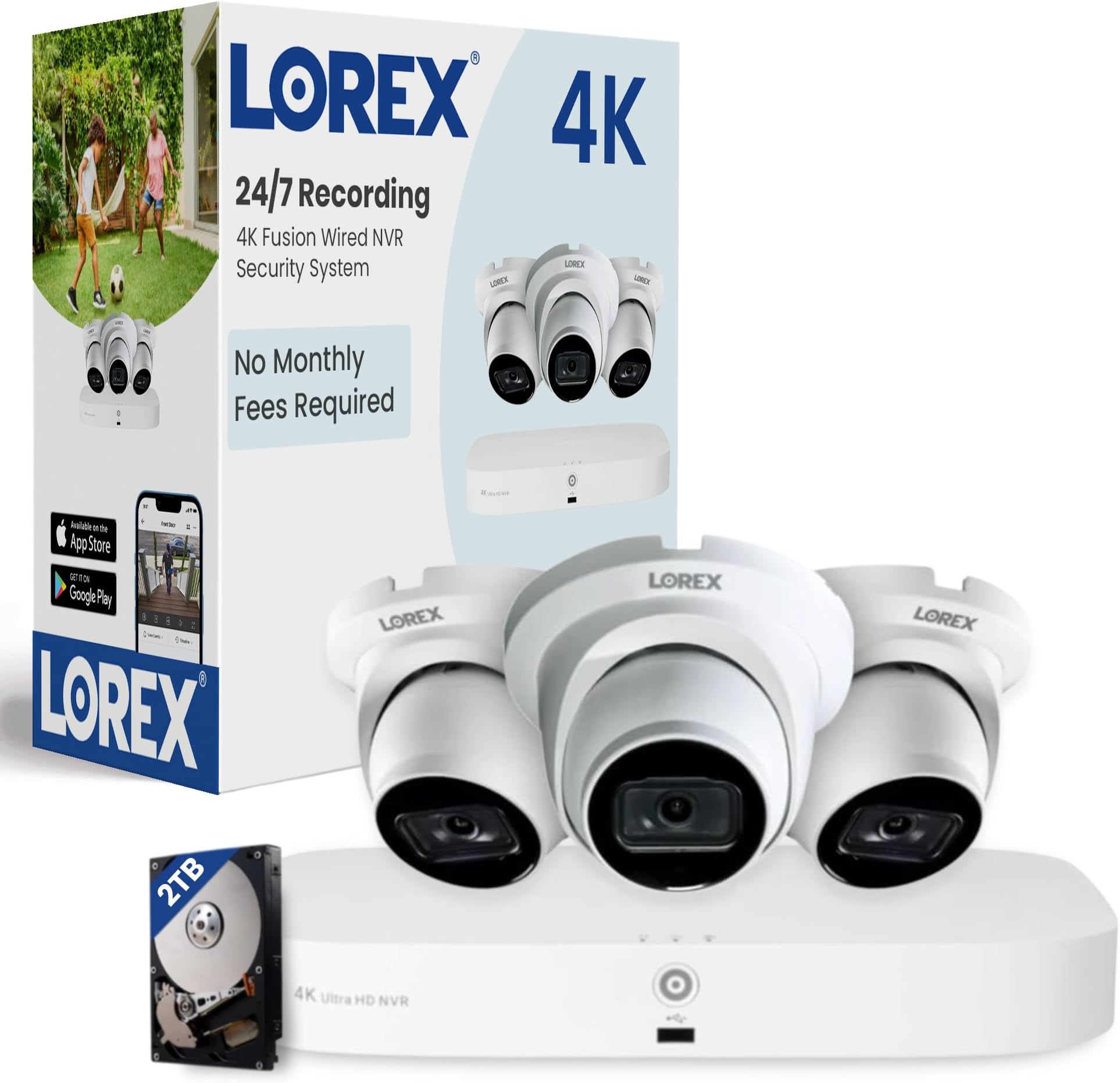 Lorex 16Channel (8 Wired and 8 Fusion) Fusion 4K Security Camera NVR