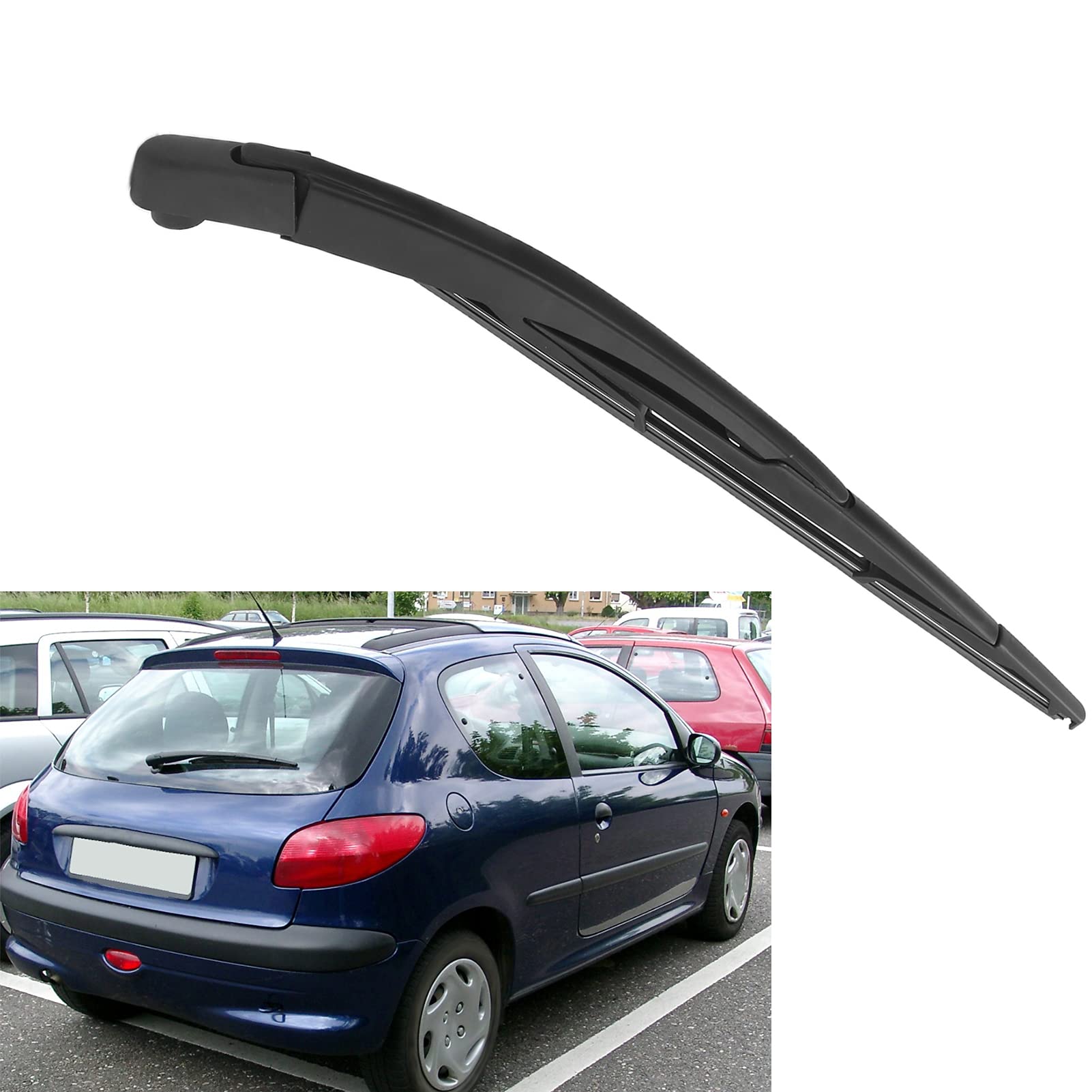 Kit Tergicristallo, Sostituzione Lama Braccio Tergicristallo Posteriore Auto, Compatibile con 206 106 306 207 208, C3
