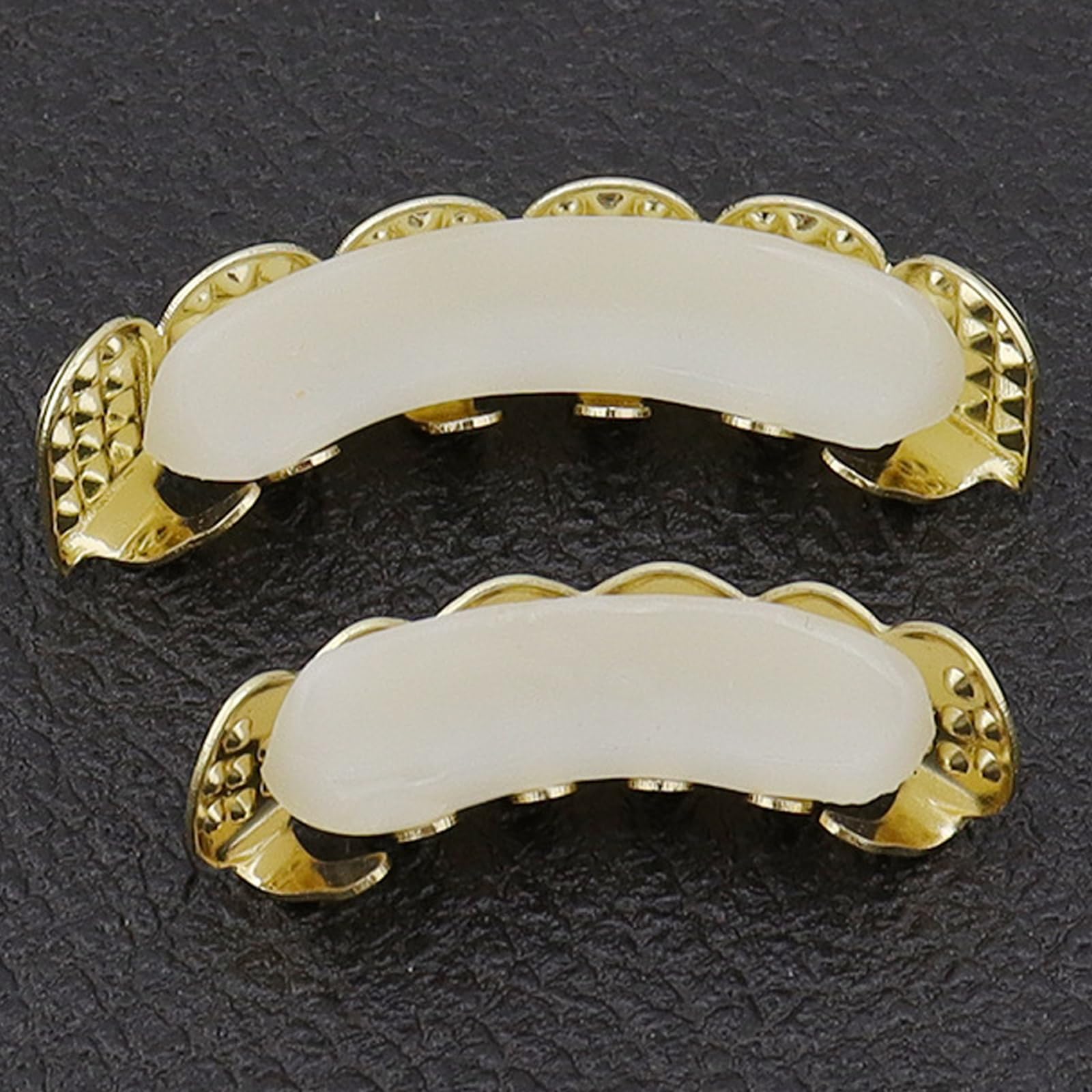 Qiwenr Hip Hop Teeth Grills, Rapper Braces, Bottom Grills, Hip Hop Custom Fit Polished Teeth Grillz - Image 3