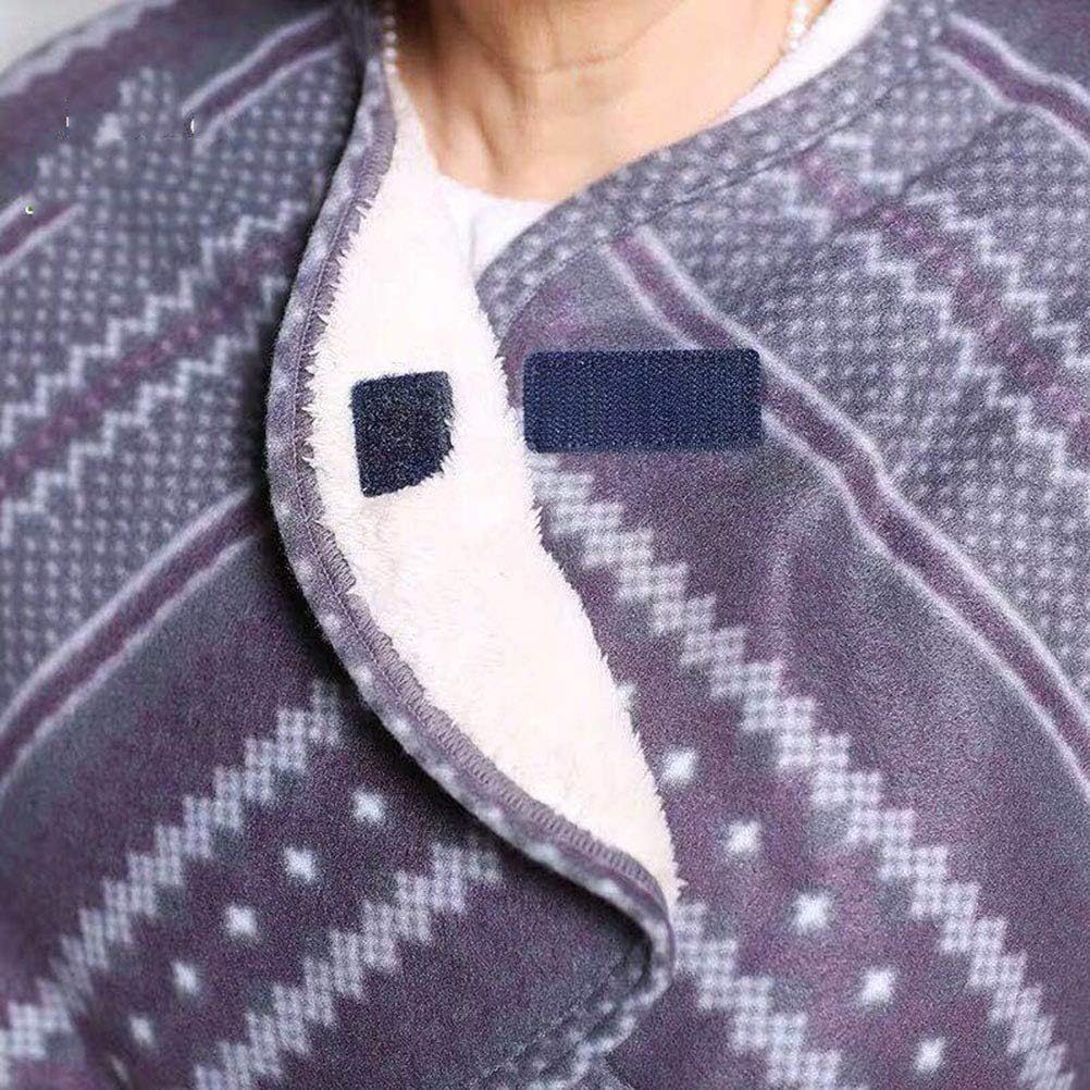 YOMQLJXB Plus Velvet Thickened Wheelchair Care Shawl, bedridden Patient Shoulder Warm Blanket Cloak Shoulder Blanket, Suitable for Aged Care Products