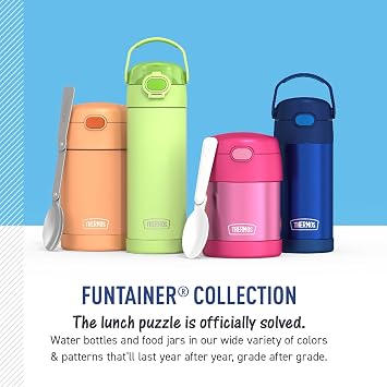 THERMOS FUNTAINER Water Bottle with Spout, 16oz, Frozen