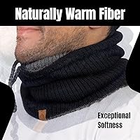 Vista 5 de Baby Alpaca Neck Warmer, Unisex Winter Warmer Hat, Neck Gaiter Scarf