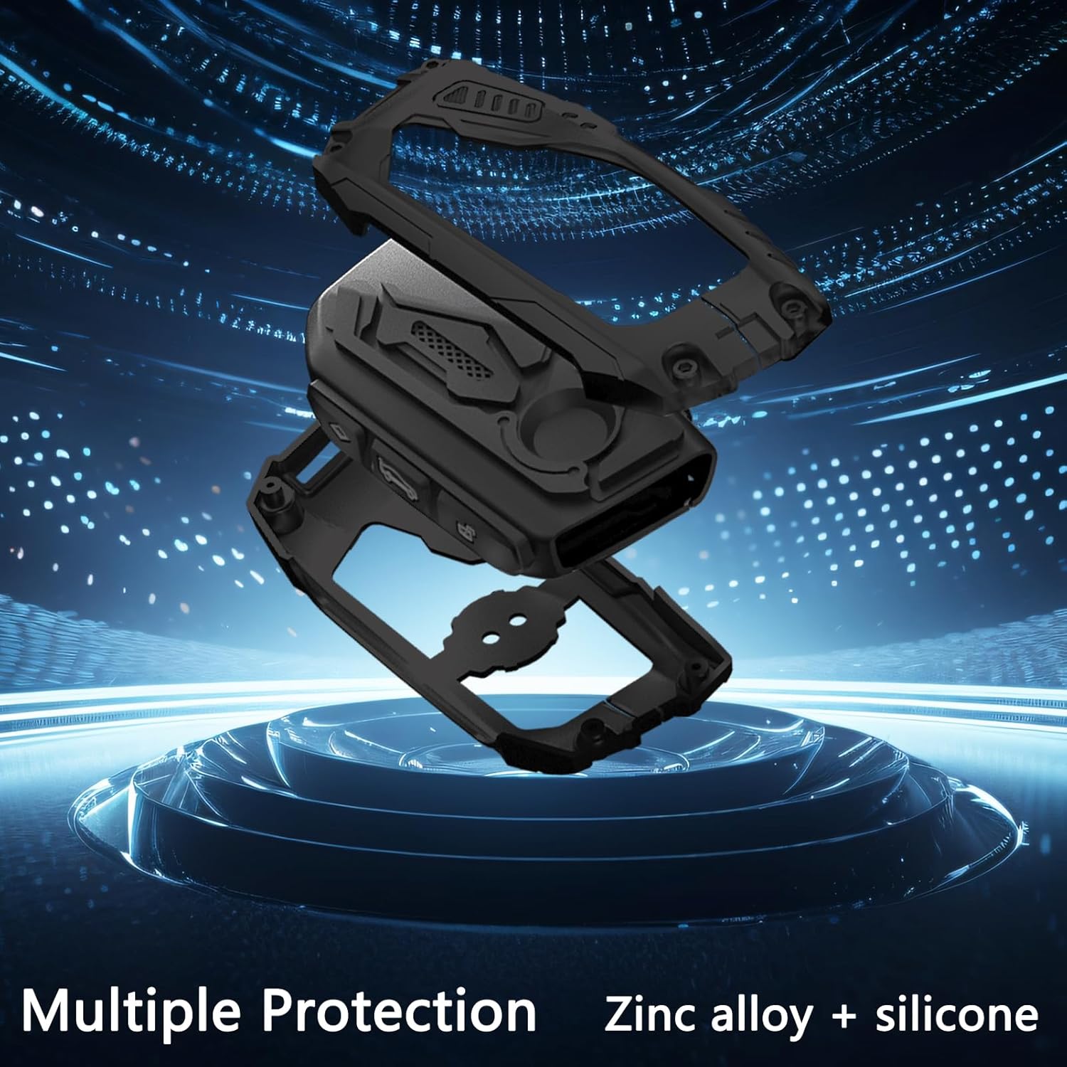 Zinc Alloy Key Fob Cover,Keychain,Full Protection Car Key Case for BMW 2 3 5 7 Series X1 X4M X5 X6 X7 iX i4 i7 XM Smart Remote Keyless Keyshell Accessories(NO.172 Black) - Image 4