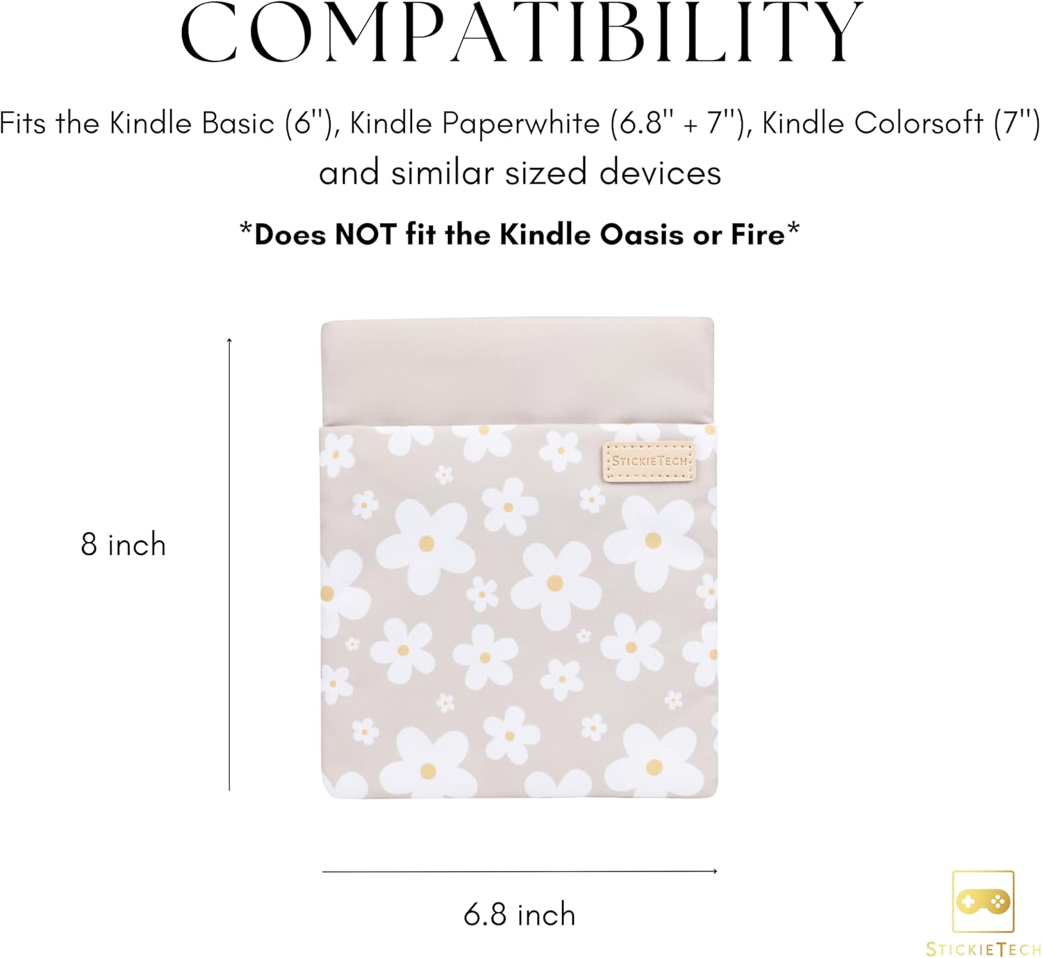StickieTech Kindle Sleeve Pouch | Water-Resistant Material | Compatible with Kin... 4 71vGoRmCEVL. AC SL1500