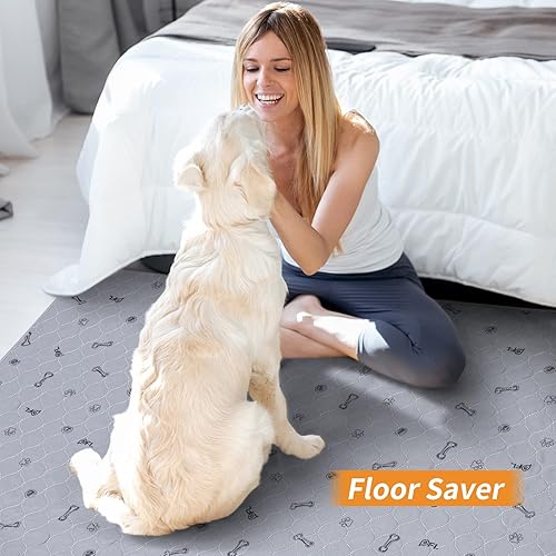 Miniatura 7 de Almohadillas Lavables para Orina para Perros, Paquete de 2 Almohadillas Lavables para Cachorros, Almohadillas de Parto Absorbentes Reutilizables