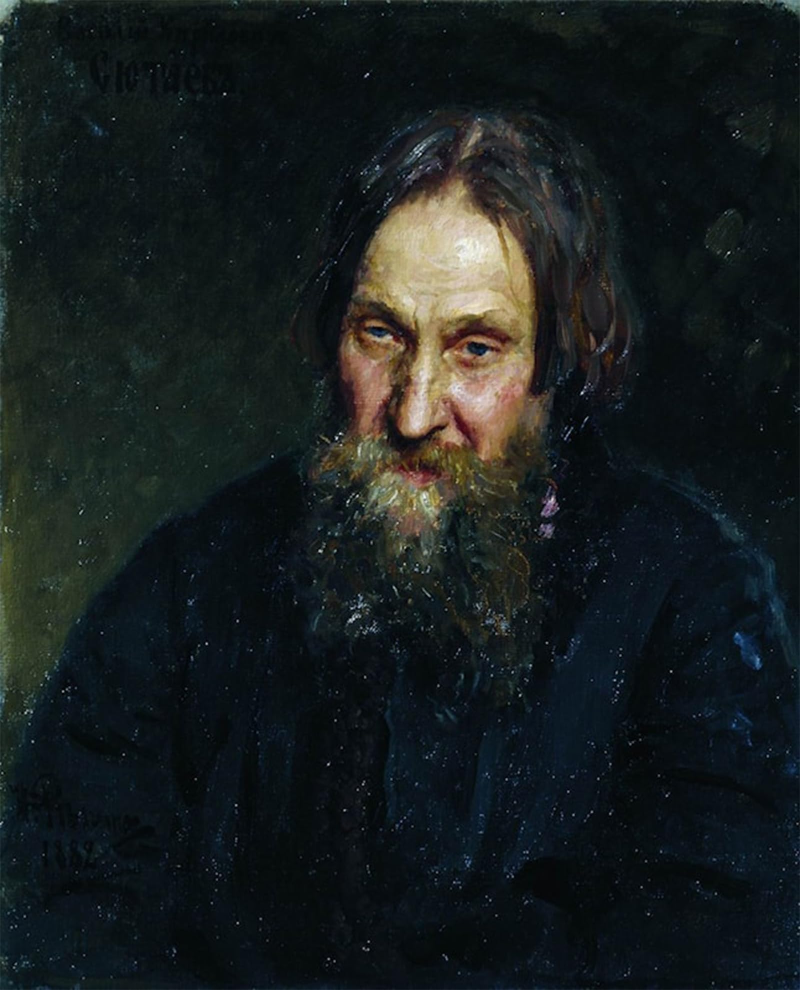 POSTERIIk Vintage Art Print Images Pictures Print Portrait of Vasily Syutaev by Il'ya Repin Modern Colour Posters for Office Home Decor 60x90cm