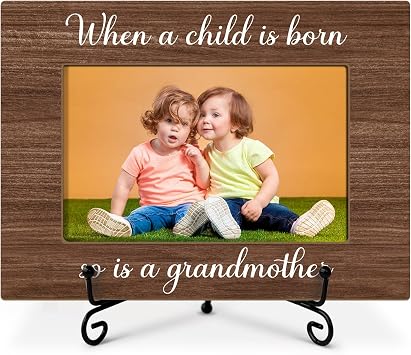Grandmother Picture Frame, 4x6 Wood Picture Frame With Stand, Grandma Gifts Birthday Gifts For Gigi Nana Mimi -05