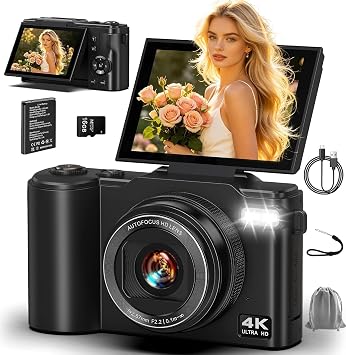 4K 64MP Digital camera for photography