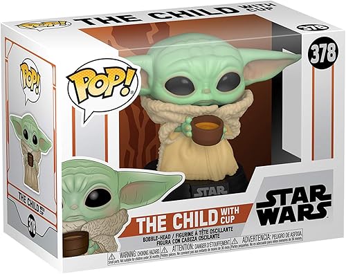 Funko Pop Star Wars The Mandalorian - The Child Grogu con copa de vinilo Bobblehead