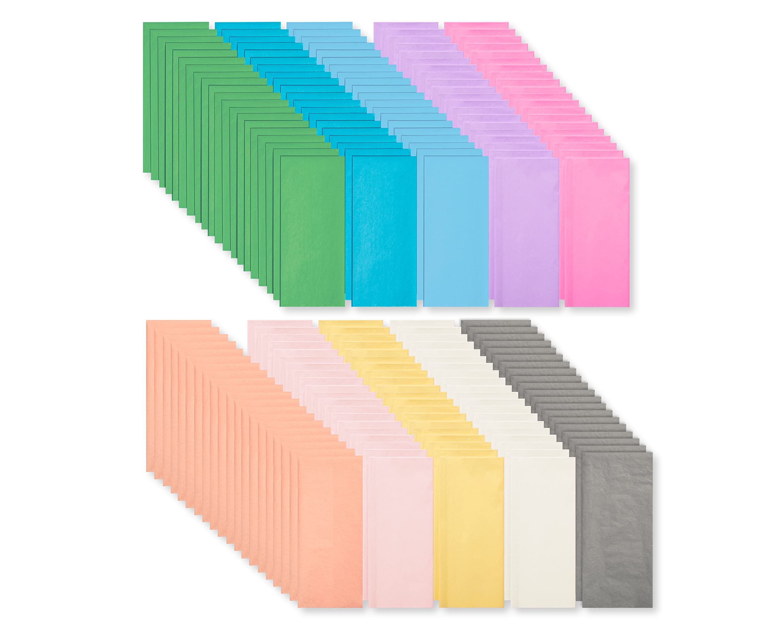 American Greetings 200 Sheets 20 in. x 20 in. Bulk Pastel Tissue Paper for Birthdays and All Occasions