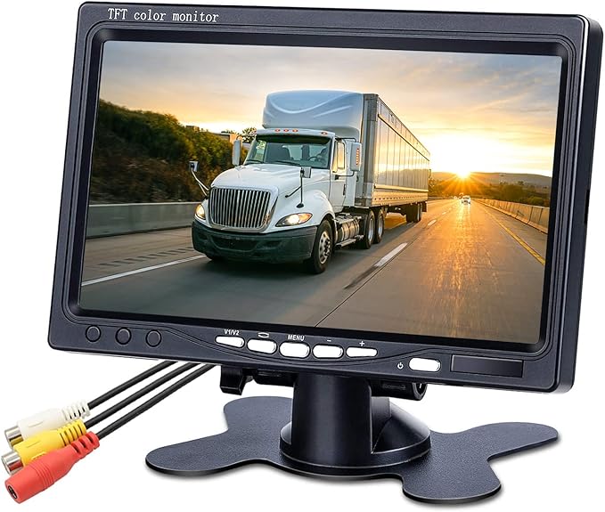 BQtech 7 inch HD Vehicle Backup Camera Monitor only, Rear