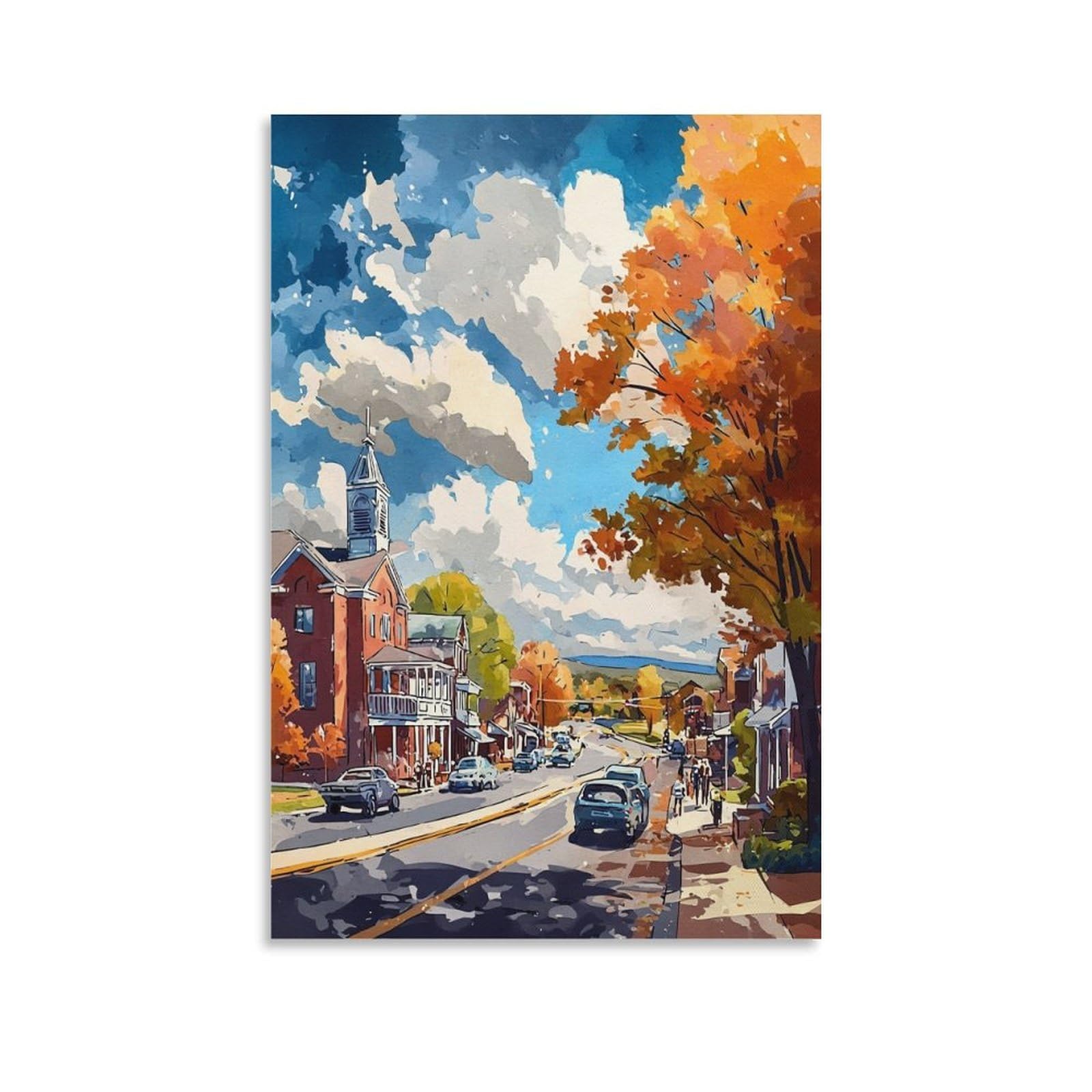ZBBGGOZ Bloomsburg Posters 24x36inch(60x90cm) Canvas Wall Posters And Art Picture Print Modern Family Bedroom Decor