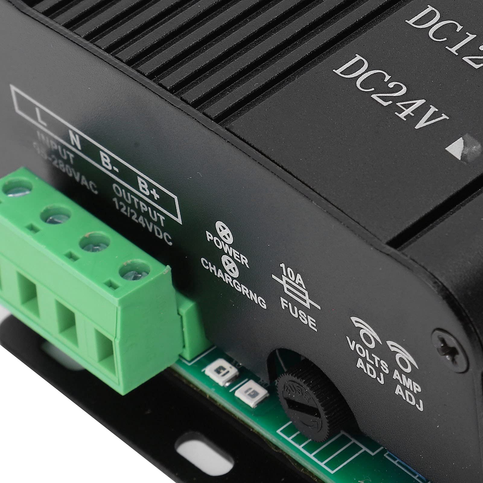 Chargeur Automatique de Batterie, Groupe électrogène Alliage d'aluminium sans Danger pour la Batterie pour Groupes électrogènes automatiques(DC12V6A, Transl)
