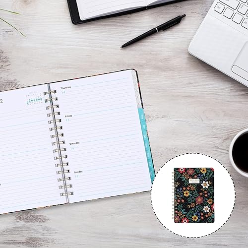 Miniatura 7 de Operitacx 3 blocs de notas en espiral para calendario de oficina, cuaderno de oficina, cuaderno semanal 2022, bloc de notas multi, bloc de notas,