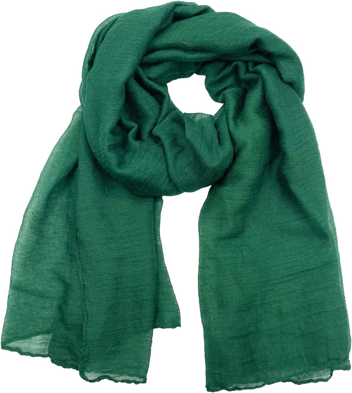 Women's Cotton Scarves Lady Light Soft Fashion Solid Scarf Wrap Shawl