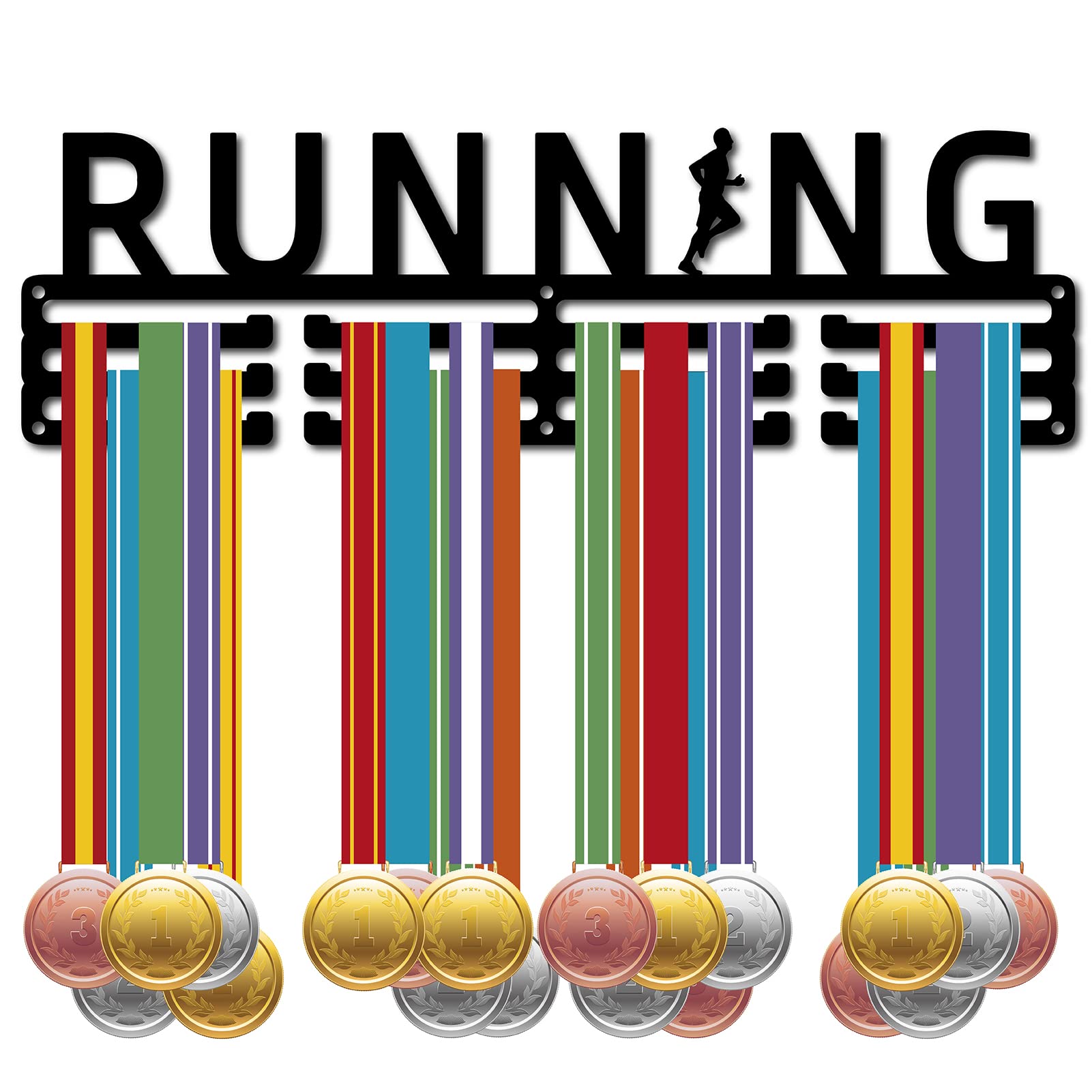Porte-médaille course à pied pour ranger plus de 60 médailles