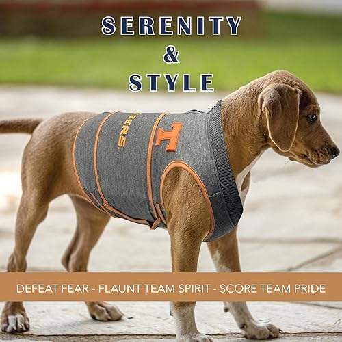 Miniatura 3 de NCAA Tennessee Volunteers - Camiseta calmante para la ansiedad para perros y gatos con ansiedad, miedos, fuegos artificiales, ruidos fuertes,