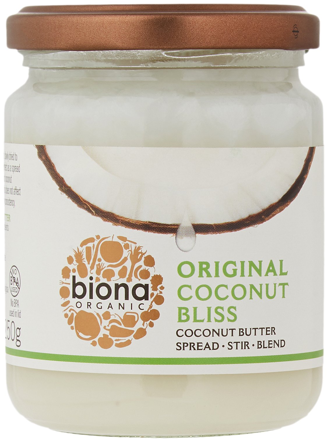 Biona Organic Coconut Bliss 250 g (Pack of 2)