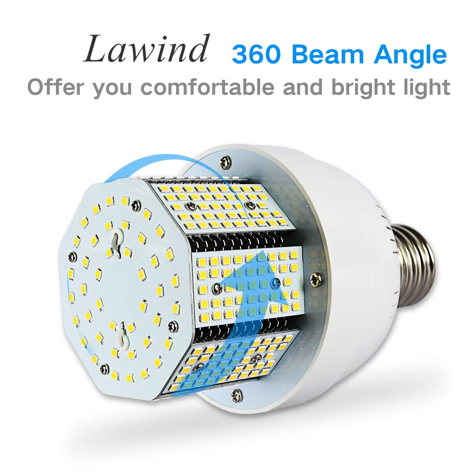 12pcs 85W 480Volt LED Corn Light Bulb E39 Cob Corn Light 3000K Daylight Garage Light for High Bay — view 8