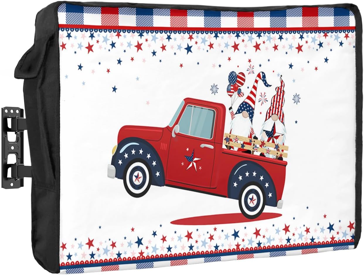 Outdoor TV Cover - Trcuk Load Gonmes Waterproof and Weatherproof 60"-65" LCD Movable Shield TV Display Screen Protector Outside Television Covers