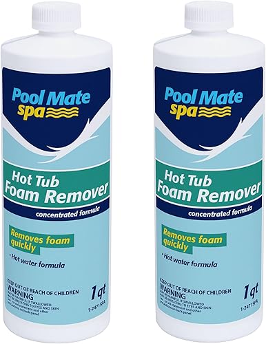 Pool Mate Paquete de 2 removedores de espuma para bañera de hidromasaje, sin espuma, fabricado en Estados Unidos