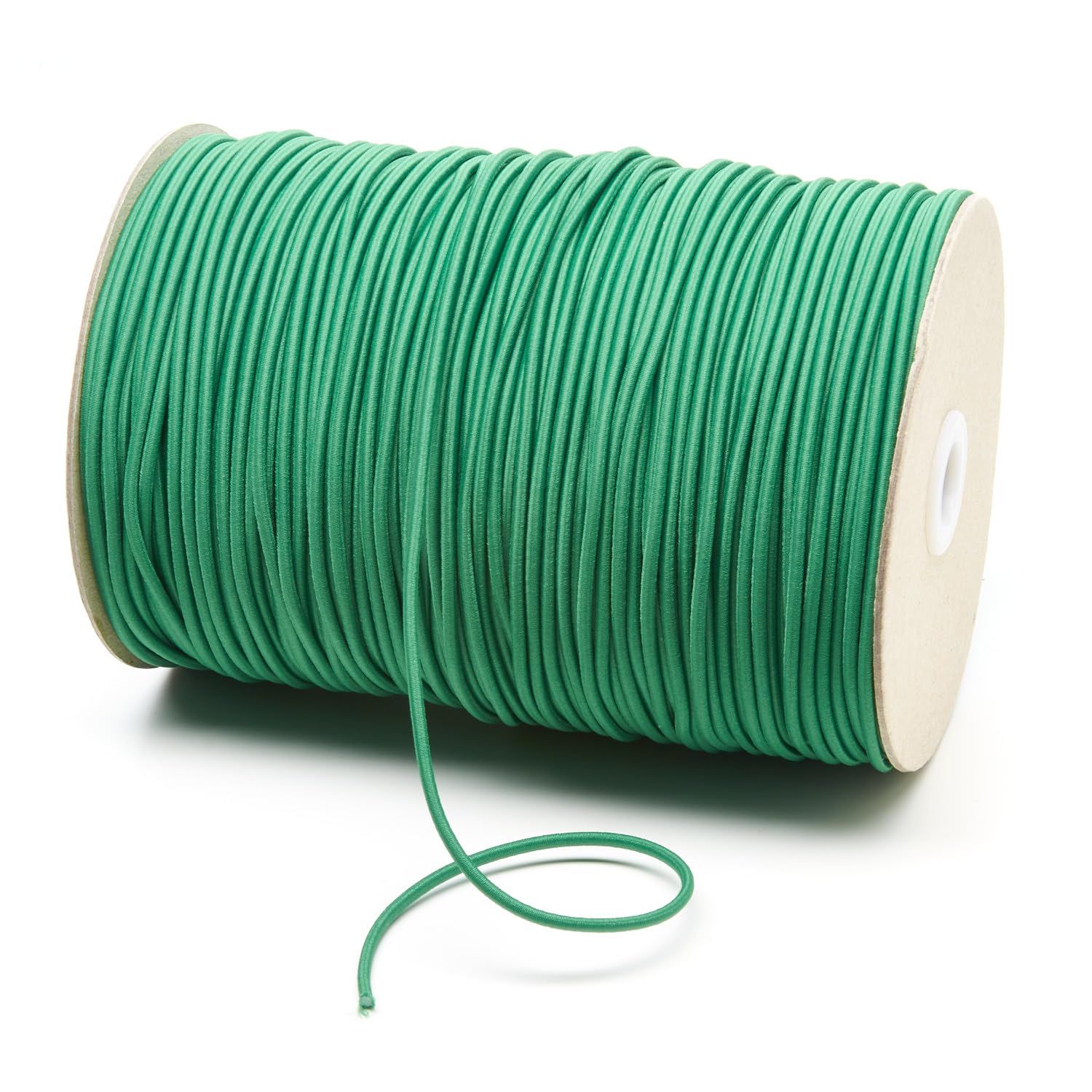 2mm Thin Fine Round Elastic Cord for Sewing DIY, Arts & Crafts, Beading, Haberdashery & Clothing Accessory Premium Quality Made in UK (Emerald Green, 5 Metre Cut Length)