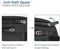 Vista 5 de travel inspira Cinturón de dinero de viaje con soporte delgado antirrobo para pasaporte con bloqueo RFID para viajes, cartera de viaje oculta debajo