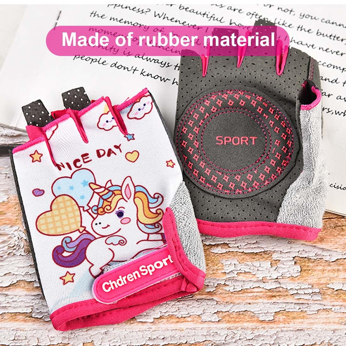 einhorn handschuhe kinder Fahrradhandschuhe für Kinder, Bike Handschuh Jungen Fahrrad Mädchen, Sport Handschuhe, Kinder Fahrradhandschuhe, Mädchen Jungen Fahrradhandschuhe, Einhorn-Stil Fashion Kinderzimmer Deko Korb Kaliber:L (40/42) Personalisierter Haustier-Spielzeug-Korb, Filz-Trug, Katzenspielzeug-