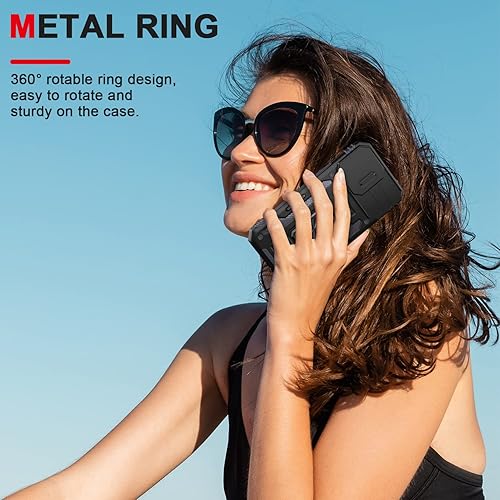 Miniatura 6 de AUPAI Funda para iPhone 13 con funda para cámara funda para iPhone 14 con protector de pantalla resistente grado militar funda protectora para