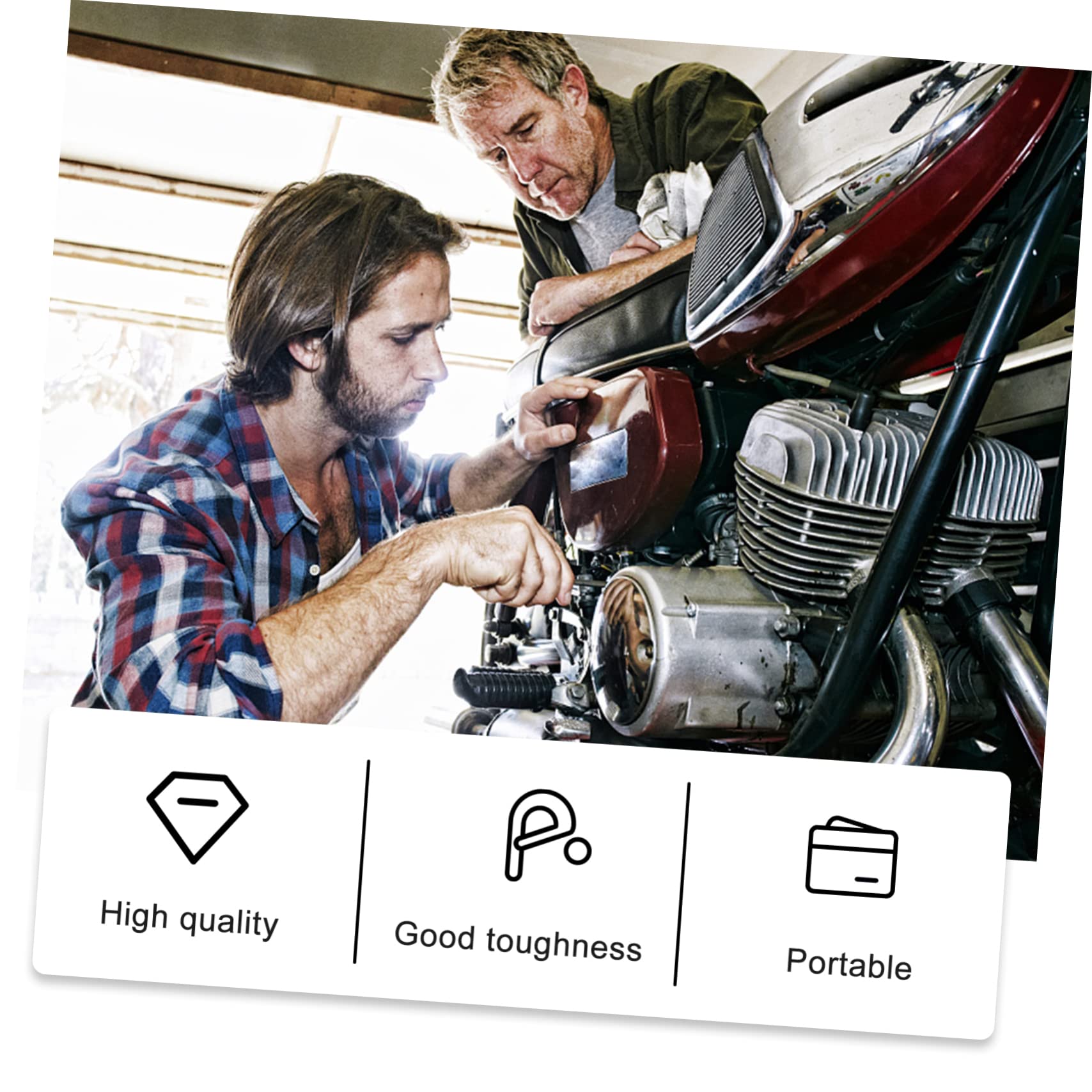 Cabilock Ergonomic Tire Spoons Levers Rim Protectors Motorbike Tire Repair Kit Easy to Use