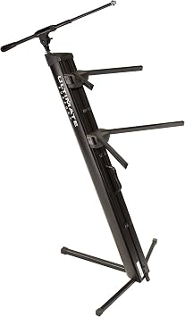 Ultimate Support APEX AX-48 Pro Plus Keyboard Stand w/ Boom Attachment, Ulti-Boom, and Professional Tote