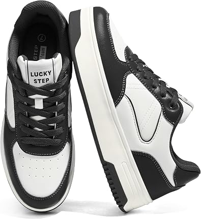 LUCKY STEP Womens Chunky Fashion Sneakers | Casual Non Slip | Low Top | Comfortable Classic