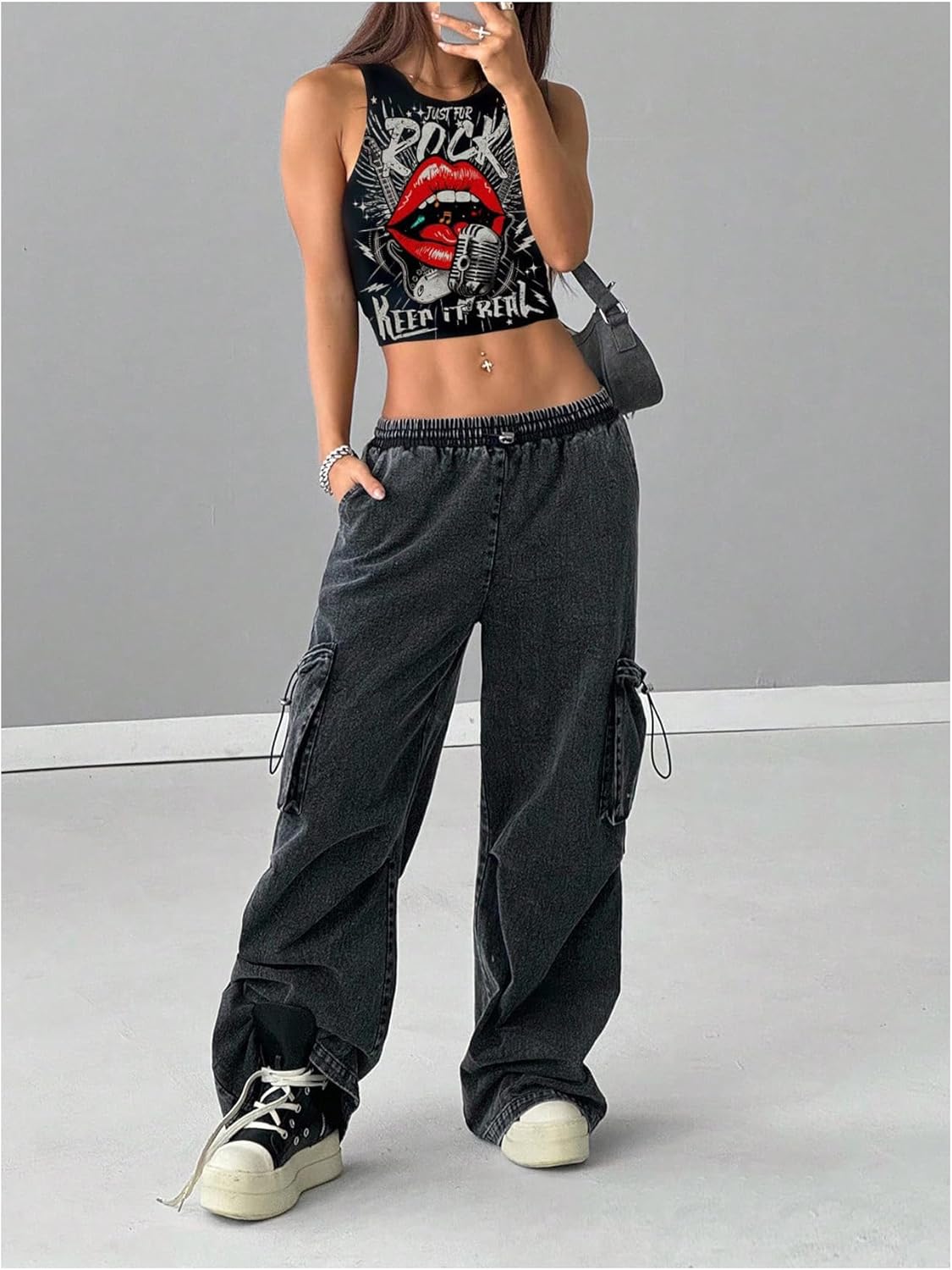 SOLY HUX Women's Graphic Tank Top Sleeveless Crew Neck Y2k Crop Tops Music Festival Concert Outfits - Image 4