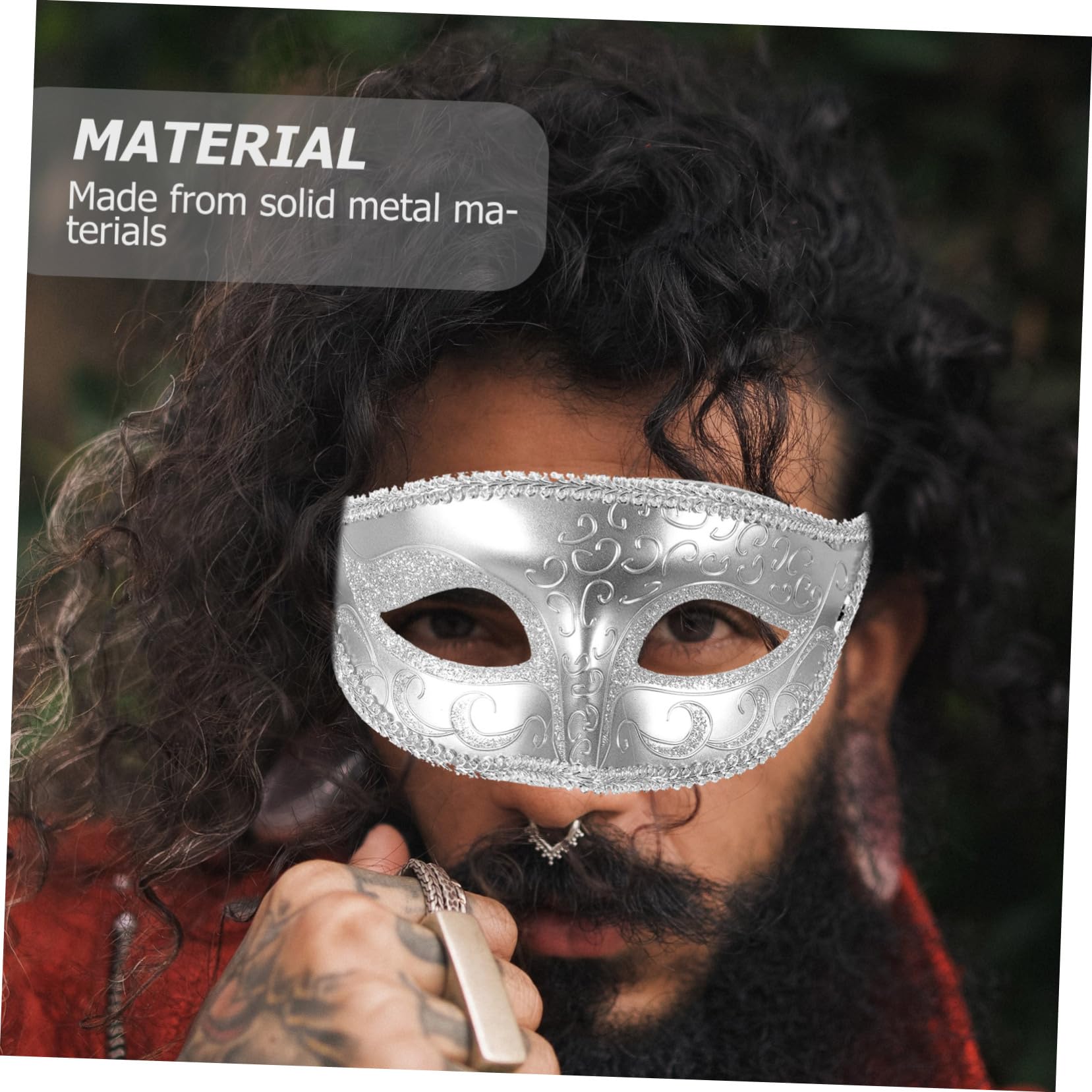 Healeved 10 Pièces Masque de Cosplay avec Lot de Masques Décoratifs pour Couples Accessoire de Fête et Halloween pour Événements de Danse et à Thème