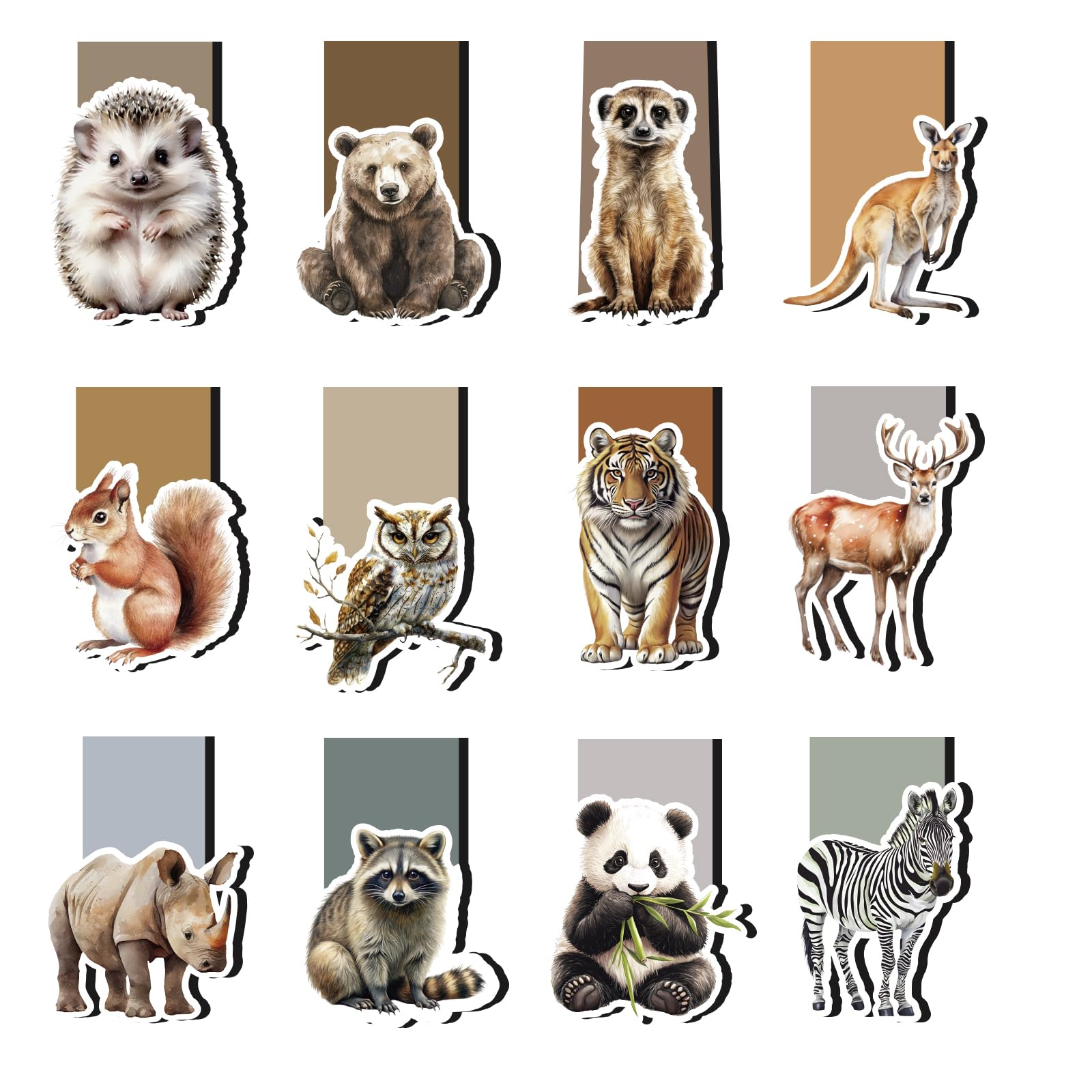 Thboxes 12 Pcs Magnetic Bookmark, Realistic Animals Bookmarks Party Bag Fillers for Kids, Magnet Book Marks for Women, Assorted Magnetic Page Clips for Children Book Lovers Teachers Stationery
