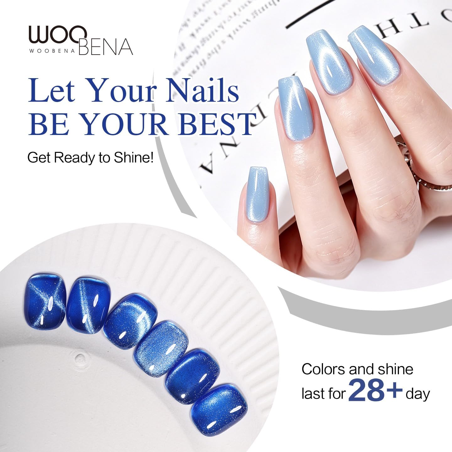 6 Colors Cat Eye Gel Nail Polish Valentines Sheer Nude Nail Polish Set candy color Quick Dry Spring Summer Fingernail Polish for DIY Nail Art Salon Home Gift for Women (12ml Each Color A3)