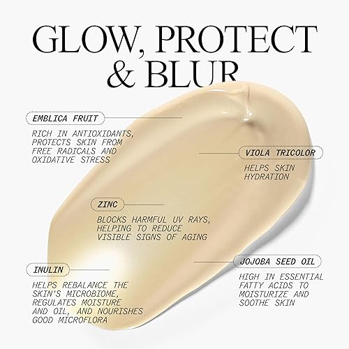 Miniatura 2 de Juice Beauty PREBIOTIX SPF 45 Glow, hidratante diario multitarea  1.7 fl oz  Brilla, protege y difumina  Vegano, libre de crueldad